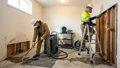 Burst pipe cleanup in Sterling Heights, MI with water extraction and drying equipment