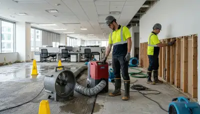 Commercial water damage restoration team serving Sterling Heights, MI during emergency cleanup