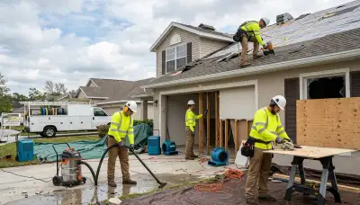 Storm damage restoration crew serving homes in Sterling Heights, MI