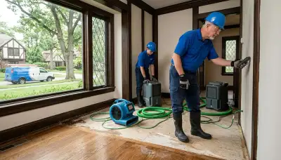 Water damage restoration team serving Sterling Heights, MI for fast water extraction and cleanup