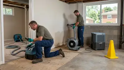 Water damage restoration team serving Sterling Heights, MI with professional cleanup equipment