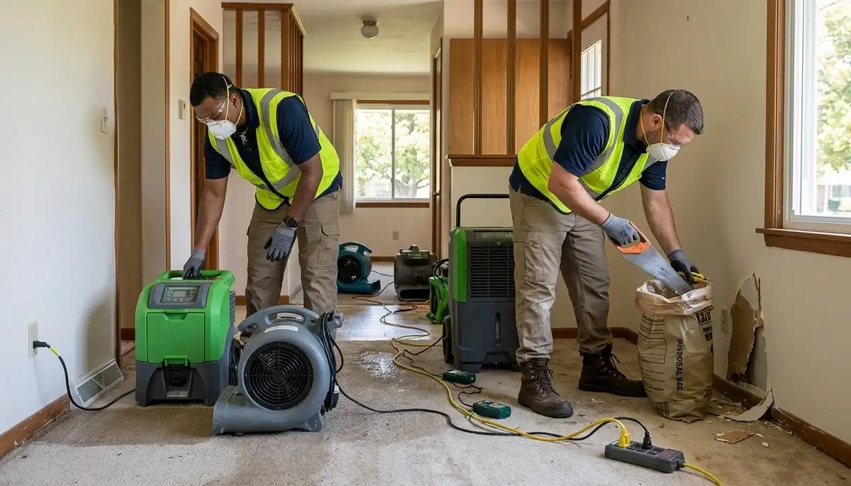 Water damage restoration team serving Sterling Heights, MI for emergency cleanup and repair