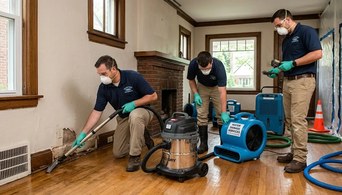 Water damage restoration team serving Sterling Heights, MI, for fast cleanup and repair